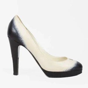 Chanel Beige Ombre CC Platform Pumps